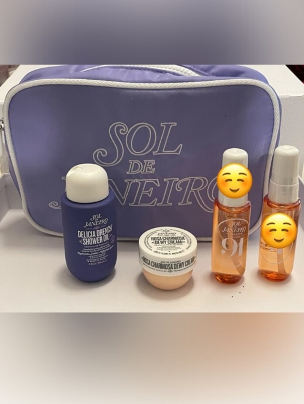 Sol de Janeiro Purple Pouch, 5 Piece Set